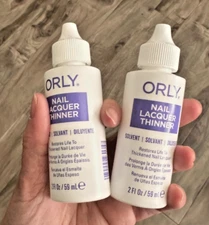 Orly  Nail Lacquer Thinner  Solvent 2Fl oz/59ml  - Lot of 2