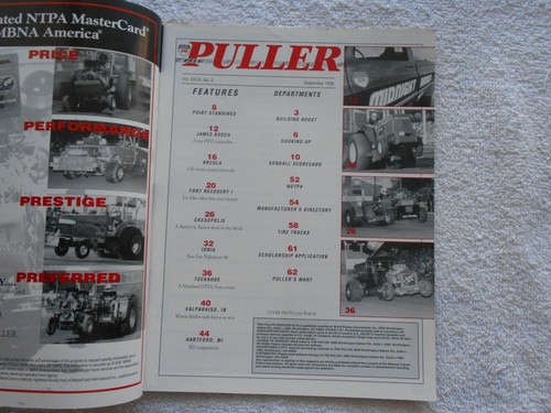THE PULLER (NTPA) Magazine-SEPTEMBER,1996-JAMES BOSCH-MIDNIGHT RAIDER - Picture 2 of 2