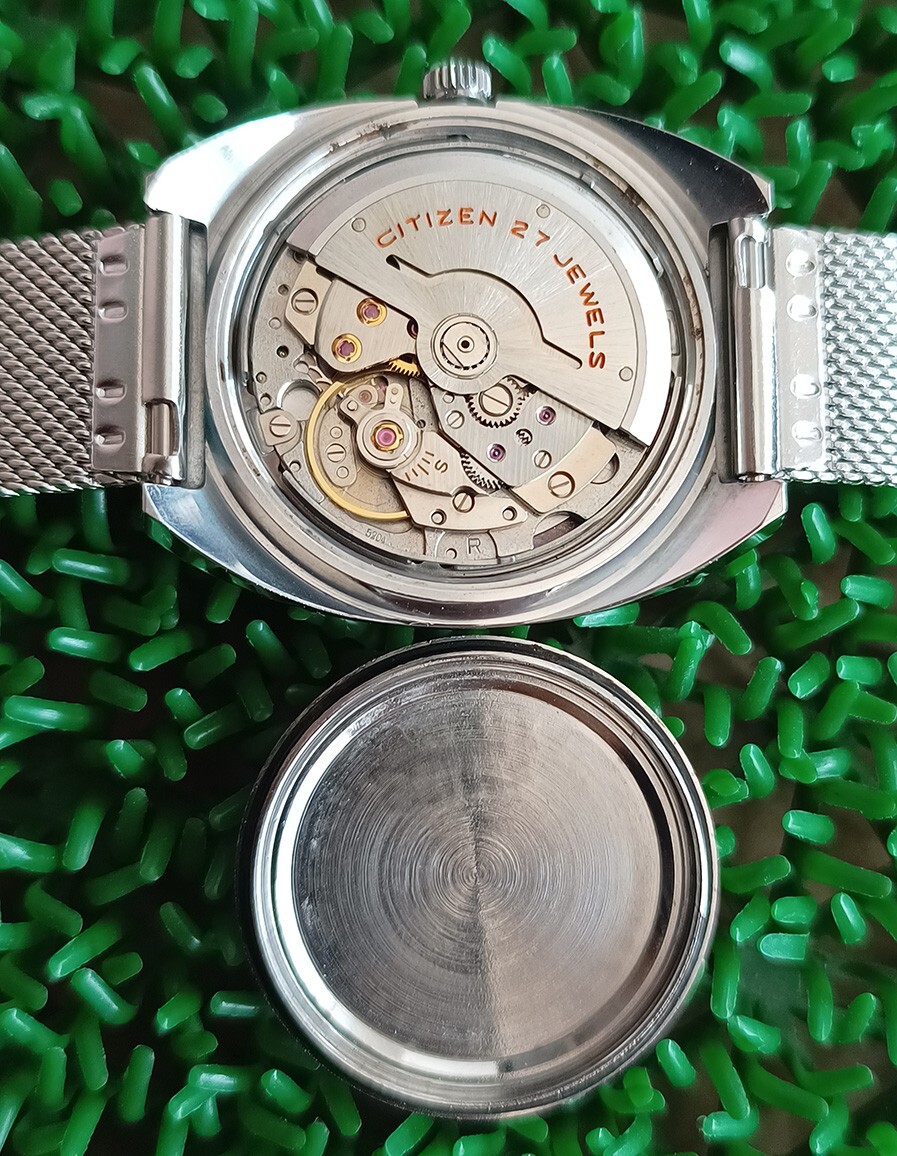 NICE VINTAGE CITIZEN DANDY SEVEN CUSTOM 27 JEWELS DAY/DATE