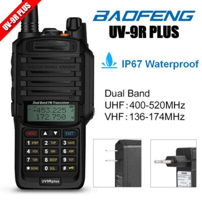 Baofeng UV-9R Plus 8W VHF UHF Walkie Talkie Dual Band Handheld Two Way Radio
