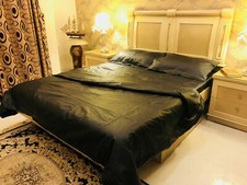 Hnadmade Real Leather Bedding Set - King Size Duvet Cover With Pillow Shams