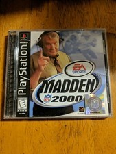 Madden NFL 2000 (Sony PlayStation 1, 1999) w/MANUAL CIB ~ SHELF162C