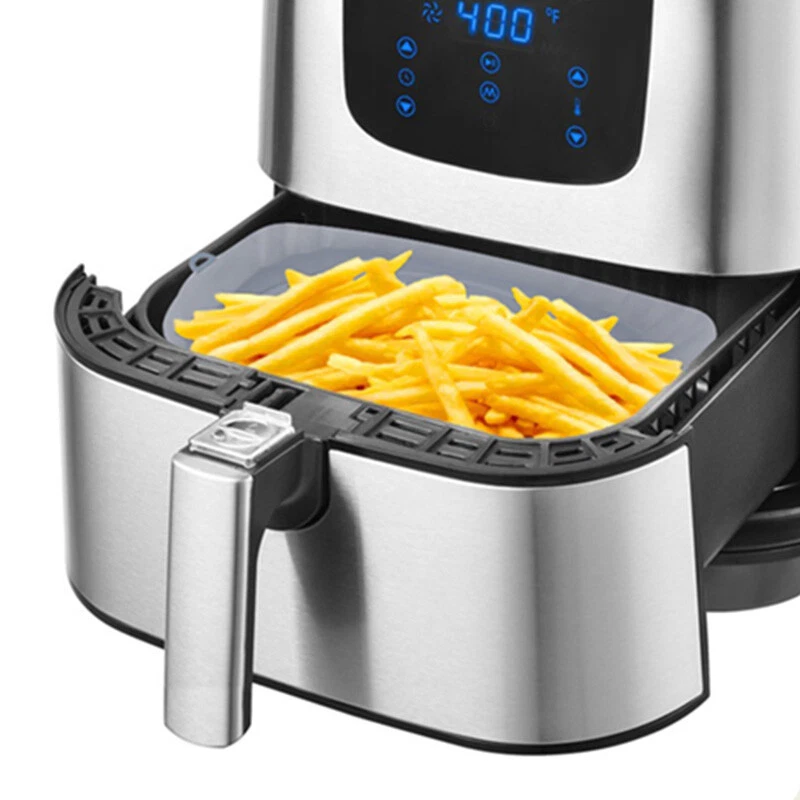 Air Fryer Silicone Pot Baking Tray Pans Fried Chicken Silicone Mold Basket Mat