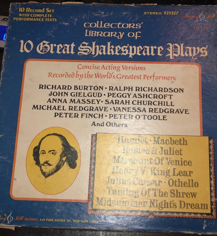 William Shakespeare Collectors Library of 10 Plays. Vinyl Box Set W/Book. NEW - Image 2 of 4