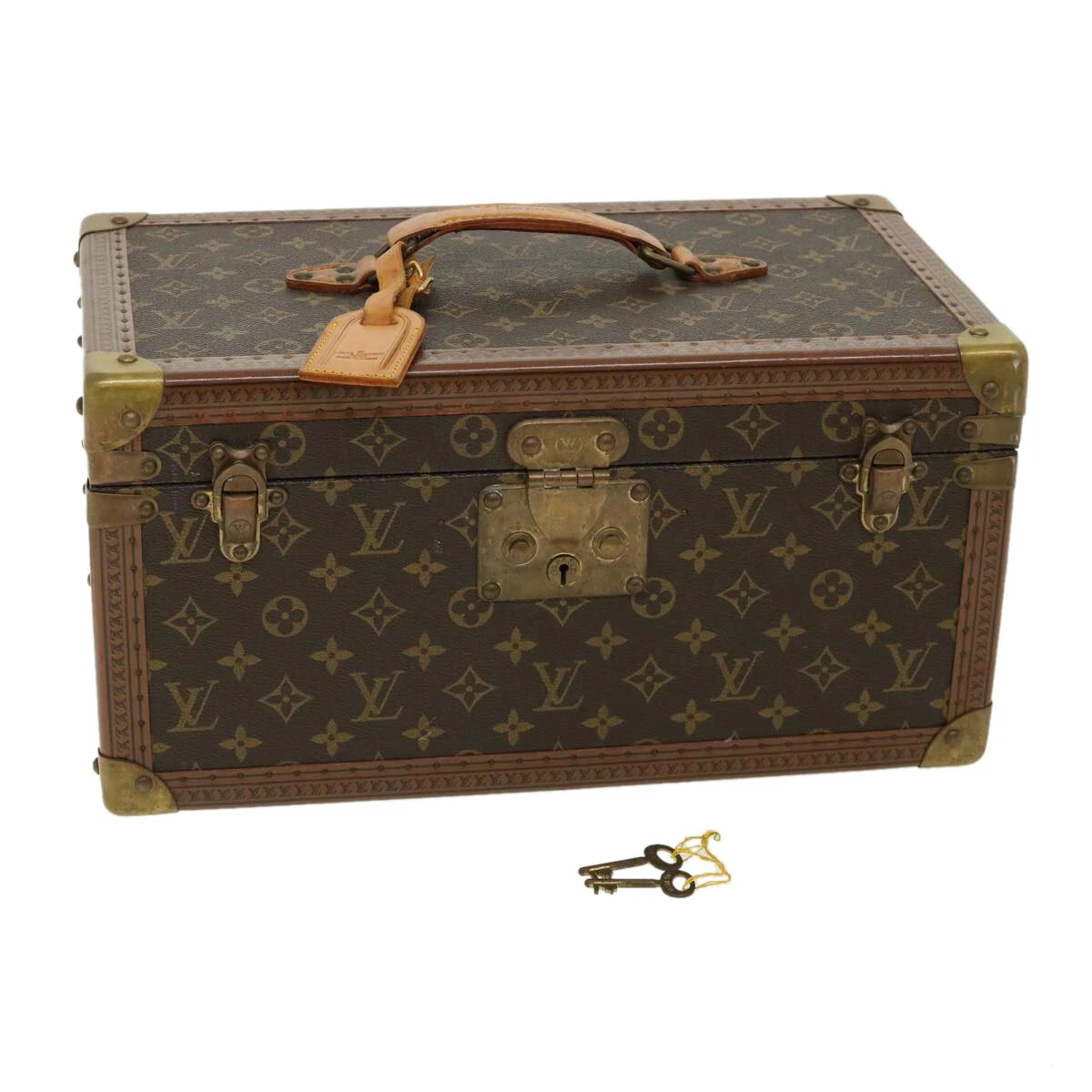 LOUIS VUITTON Monogram Boite-Scott Storage Box Accessory Case