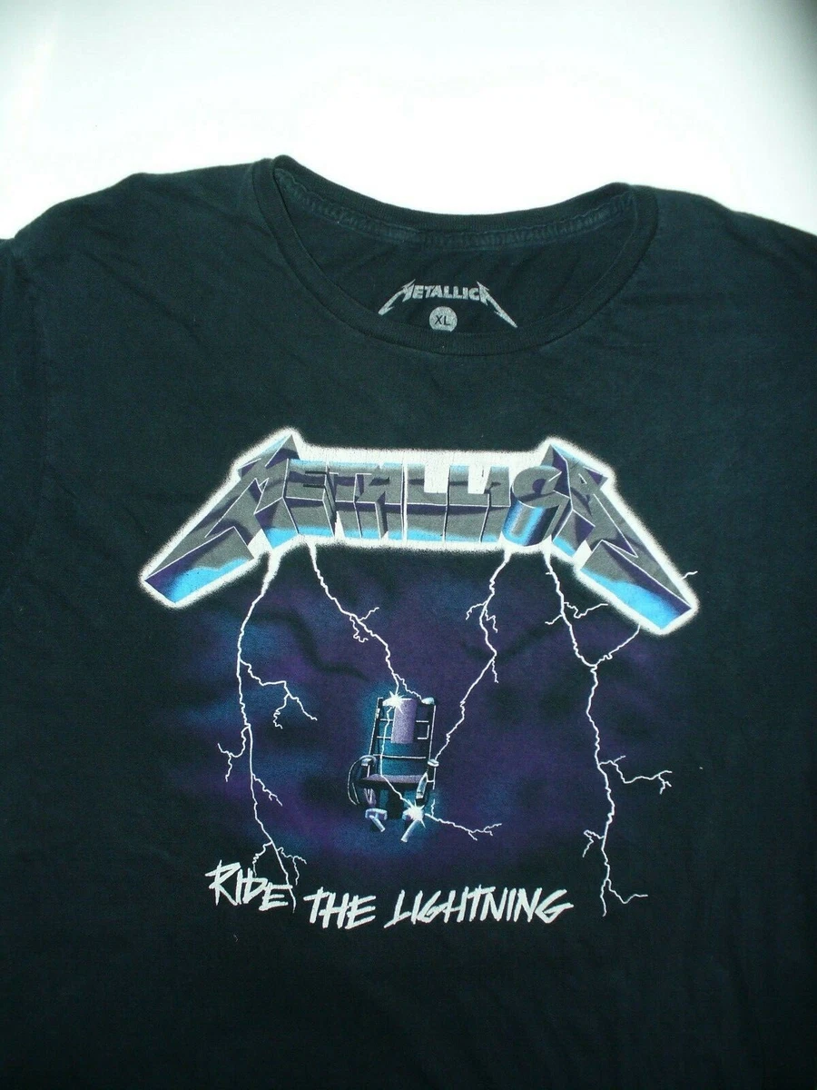 Electrifying Metallica: Ride the Lightning T-Shirt - Vintage Band Shirts