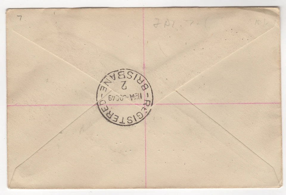 3 de octubre de 1949. Funda primer día. 10/- Escudo de armas. Foto 2 de 2