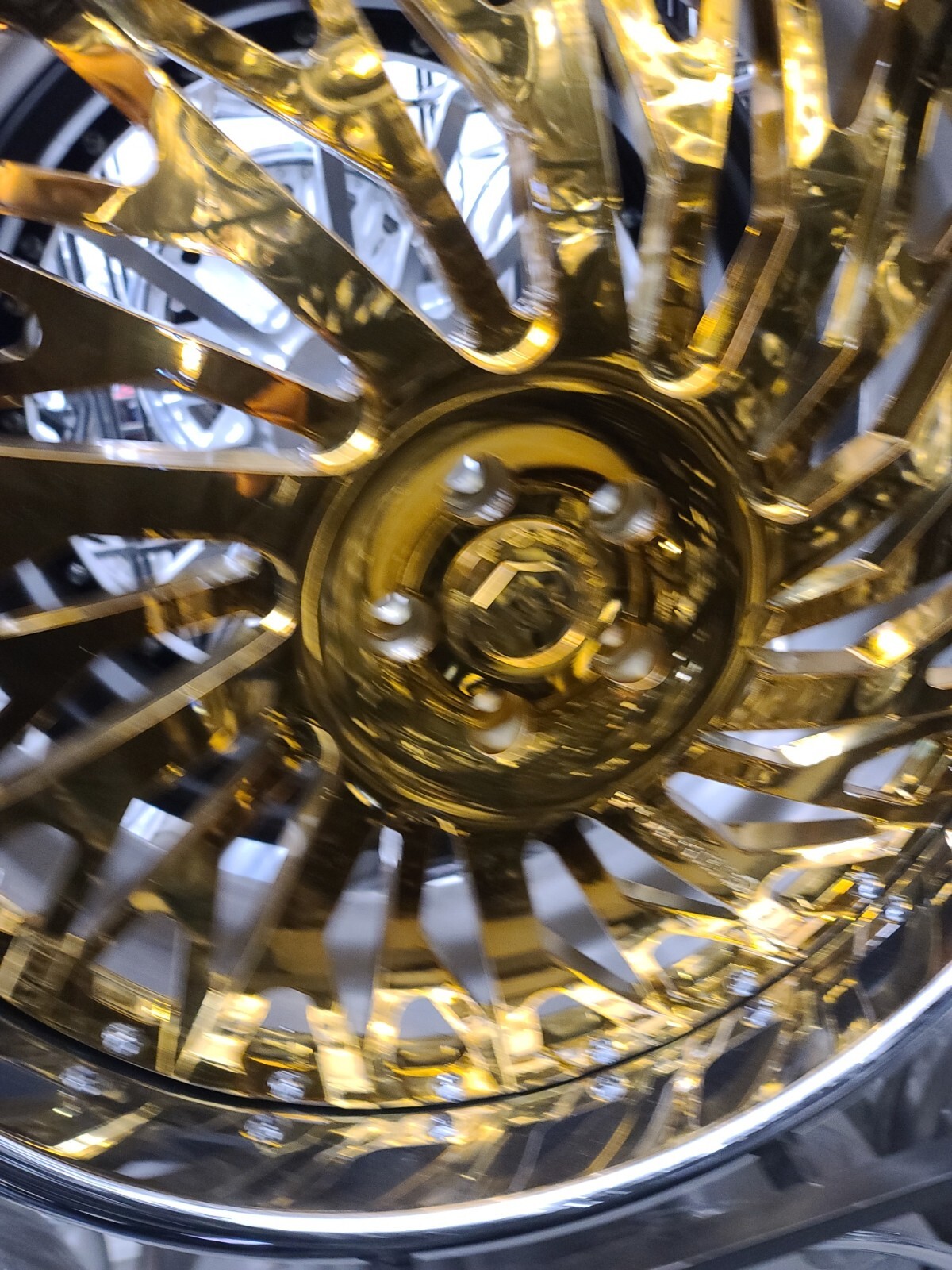 24" FORGIATO BIAFORCA 24K GOLD 5X112 BENZ AUDI BMW ROLLS ROYCE S550 FORGIS