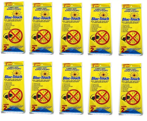 Lot of 10 Packs Rat and Mouse 2 Pack Glue Traps Flat 20 Total Pieces