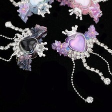 2pcs DIY Couronne Gland Droit Trou Perles Pendentif Keychain Collier Accessoires