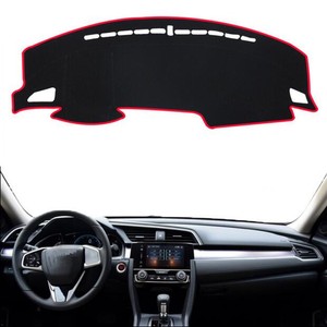 Red CAR Dashboard Dash Mat DashMat Sun Cover Pad For Honda 10th Civic 2016-2019