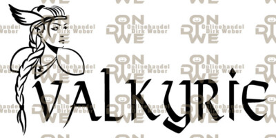 Aufkleber ''Valkyrie'' mittel, Autoaufkleber, Wikinger, Viking, Walküre (1465)