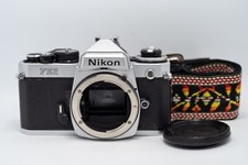 Reflex Argentique Expert NIKON FE2 Film 35mm MF SLR + PILES/BOUCHON/SANGLE