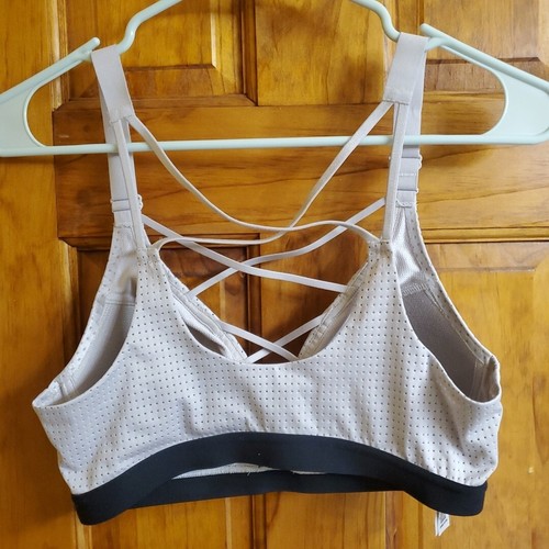 Sujetador Deportivo Victoria Secret Talla 34B Inalámbrico Forrado Espalda Cruzada Pullover Gimnasio - Imagen 2 de 4