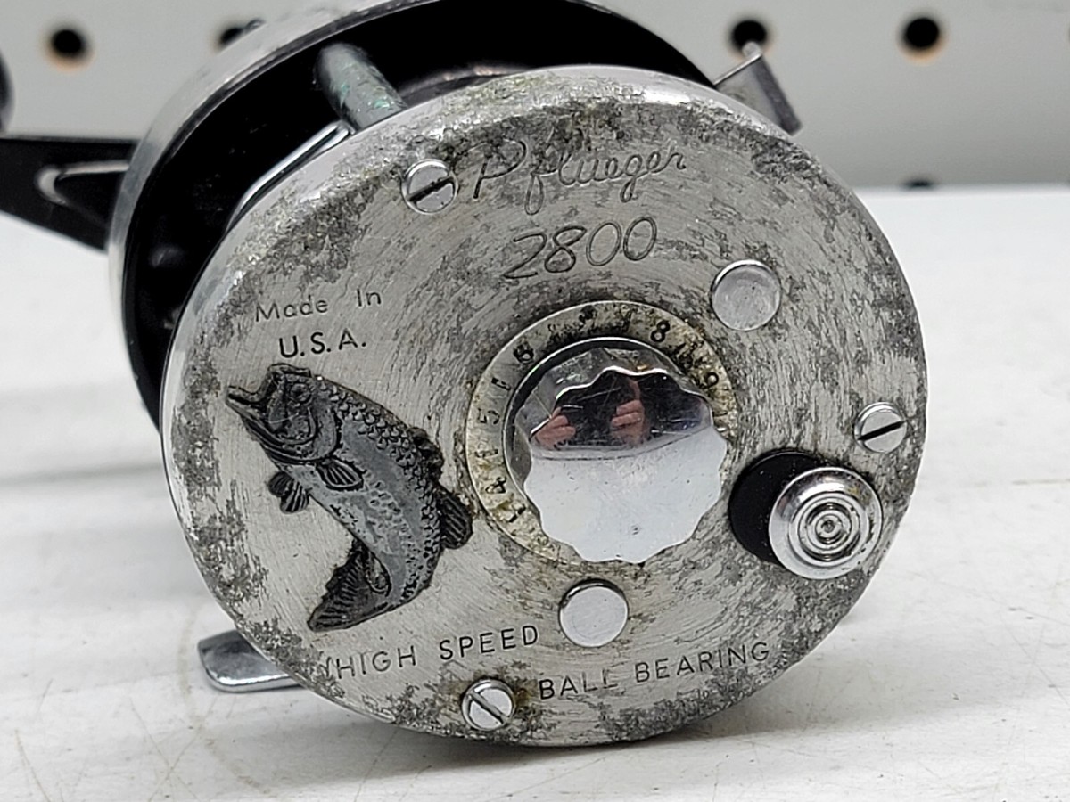 Pflueger 2800 Free Spool Reel, High Speed Ball Bearing b-x | eBay