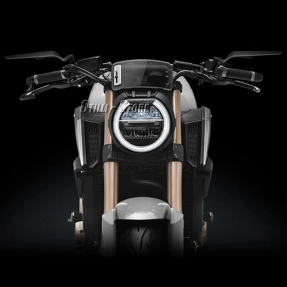 Espejo retrovisor retrovisor 360° vista ajustable para Honda CB1000R CB650R CB750 Foto 2 de 4