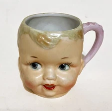Vintage Shafford Baby Face Mug 3" Kitschy Creepy Retro Japan - Great shape