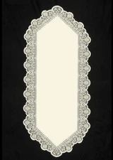 Heritage Lace ECRU Prelude 14"x30" Table Runner - Made in USA!