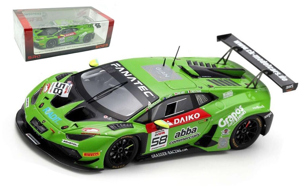Spark SB736 Lamborghini Huracan GT3 'GRT Grasser'' 24H Spa 2023 - 1/43 Scale