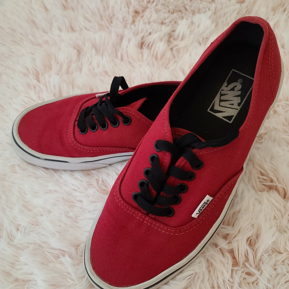 Vans Authentic Red Canvas Low Top Skate Shoes Men\'s 9 Women\'s 10.5 VANS SKATE AUTHENTIC - RED - KINGSWELL - Los Feliz main image 4
