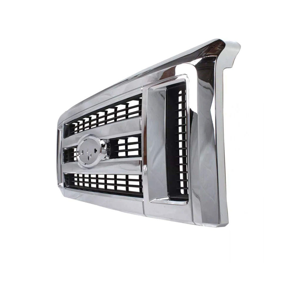 Grille  For 08-21 Ford E-350 Super Duty 08-14 E-250 E-150 Chrome - Image 3 of 4