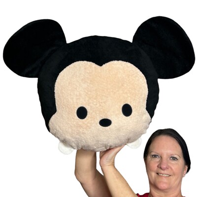 Genuine Disney Store Mickey Mouse Head Pillow 15