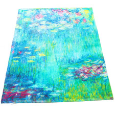 100 mulberry silk long scarf 132  194cm oil painting herringbone print scarf