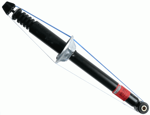 2x Sachs 200 369 Shock for Ford Escort Ví convertible Classic VII Rear Axle - Picture 2 of 3
