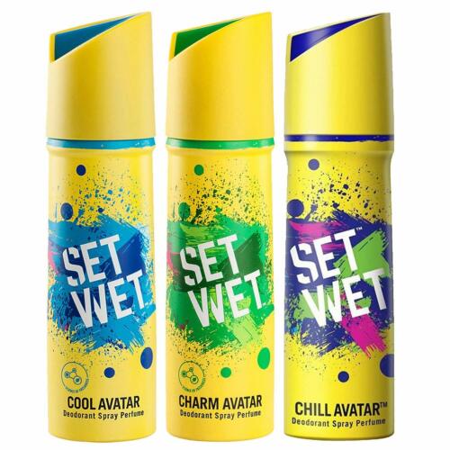 Set Wet Deodorant Spray Perfume Cool, Charm & Chill Avatar 150ml ...