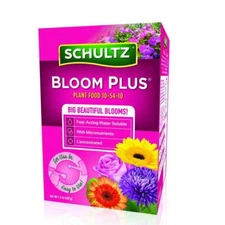 Schultz Bloom Plus Plant Food 10-54-10 Fast Acting Water Soluble 1-1/2 lbs. Box