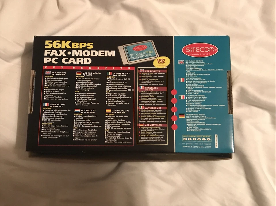 Vintage Sitecom 56K Fax / Modem Laptop PC Card - Image 2 of 4