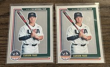 2022 Panini USA Baseball Stars & Stripes - Carson Page #81 (RC) silver Foil