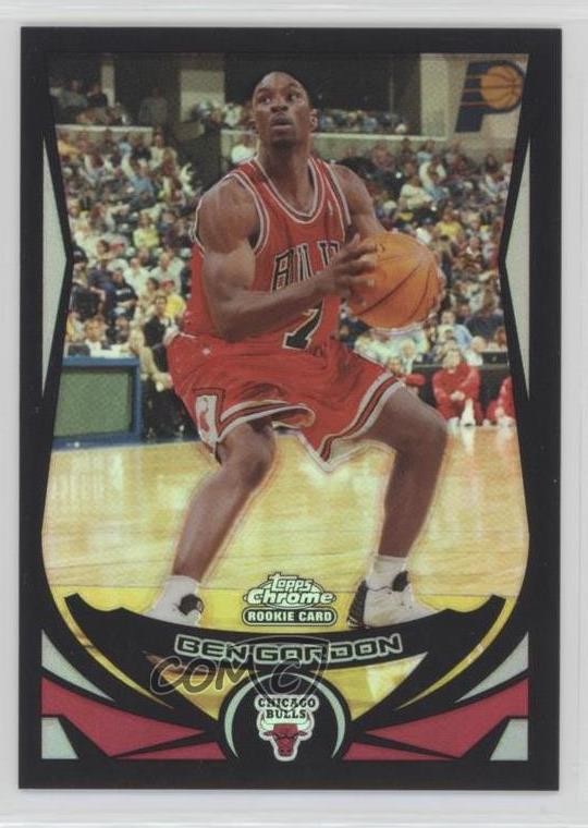 2004-05 Topps Chrome Black Refractor 28/500 Ben Gordon #168 Rookie RC v4j