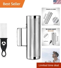 8" Stainless Steel Guiro Instrument with Scraper - Ideal for Live Performances