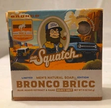 Dr. Squatch All Natural Bar Soap: Bronco Bricc - Limited Edition - Heavy Grit