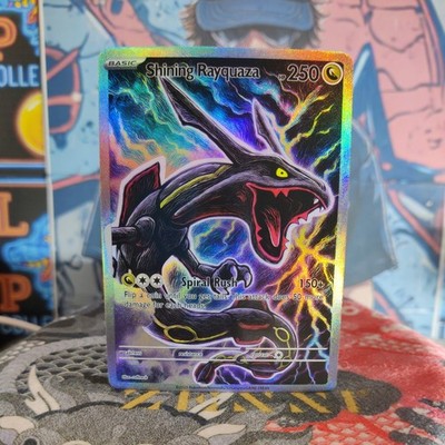 Shinning Rayquaza ACG Custom-Art Kawaii Pokéemon Anime Holo Foil Textured Card 