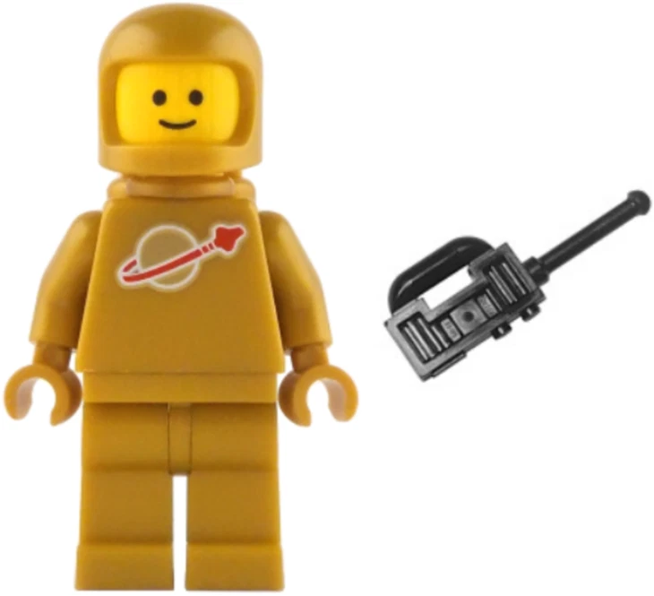 LEGO Ideas Minifigur - idea230 - Goldener Spaceman + Walkie - aus 21358 - Bild 1 von 1