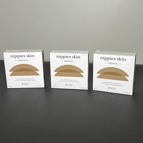 3 Stück NIPPIES SKIN Original Brustwarzenabdeckung glatte Abdeckung Karamell 1 Paar - Bild 6 von 6