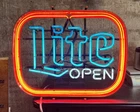 Vintage 1984 Miller Lite Neon Sign - Universal Electric Sign Co. VG Condition