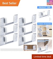 6 Pack Jamb Mounted Door Guide, Doors Guides Fit for 1-3/8 Inches Thick,Repla...