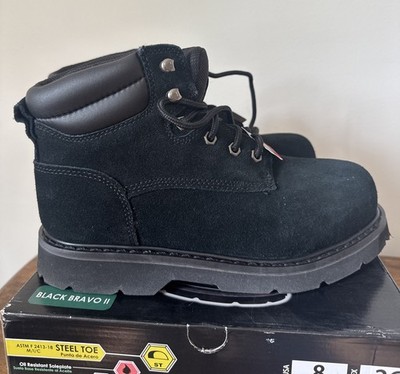 Brahma Bravo Men 11W Black Leather Steel Toe Work Hiking Biker Western Boots**‎ Brahma Bravo Boots | eBay main image 2