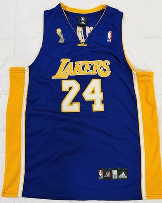adidas Kobe Bryant Los Angeles Lakers #24 NBA Basketball Jersey Purple Size 52