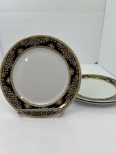 Savoy Home China Set Of 3 Salad Plates Black ...