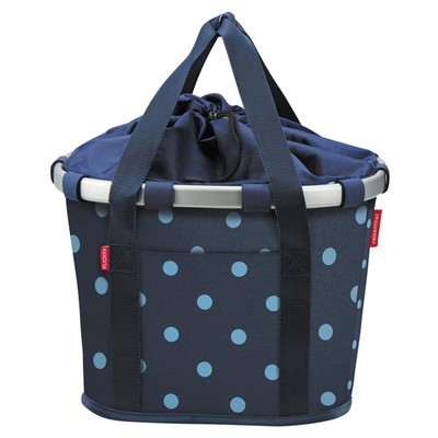 Klickfix City Tasche Bike Basket Dots Blue 35x28x26cm 5Liter Fahrrad Korb