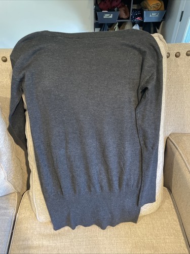 White House Black Market Women's Small Gray Knit Top Sweater NWOT Cashmere 0347 - Picture 5 of 5