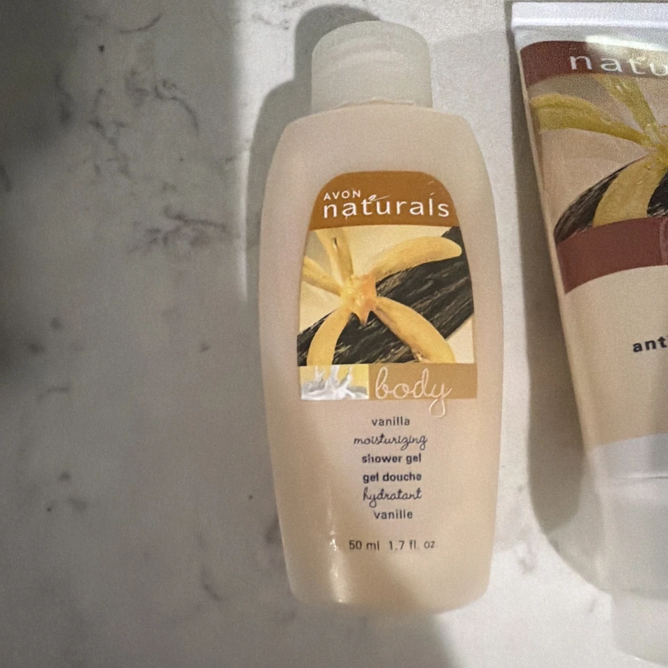 Avon NATURALS Vanilla Body Shower Gel  And Body Lotion, Antibacterial Lot Of 3 - Image 4 of 4