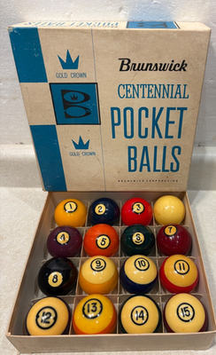 Vintage Brunswick Centennial Pocket Balls Pool Billiards | eBay