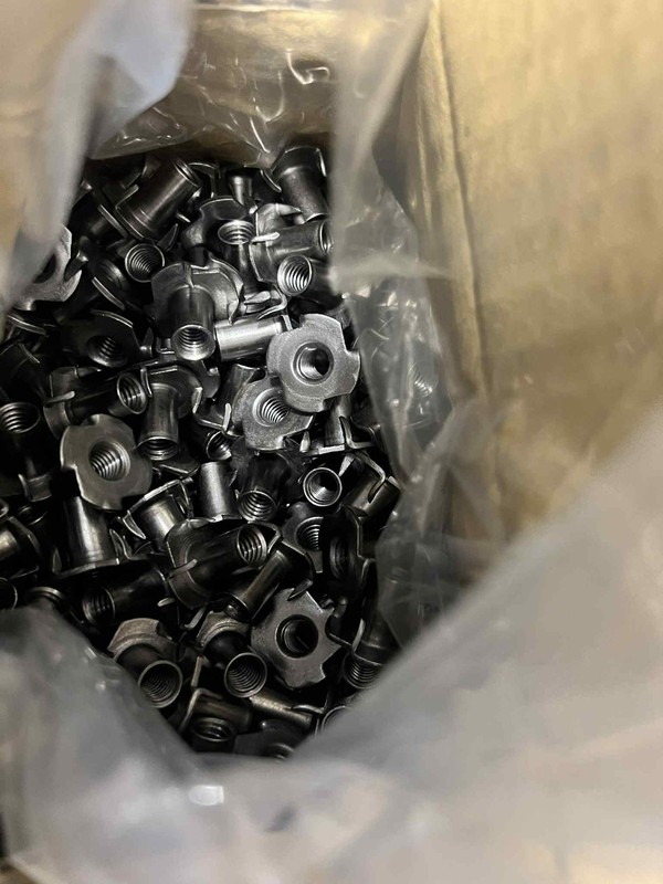 SKID OF of 72,000 LockSure 5/16"-18 Steel T-Nuts – Zinc Finish