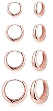 Gold Hoop Earrings Set for Women style4