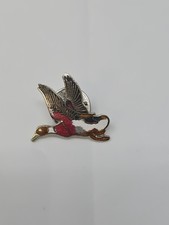 Vintage Enamel Pin Flying Mallard Duck Novelty Pin Made.